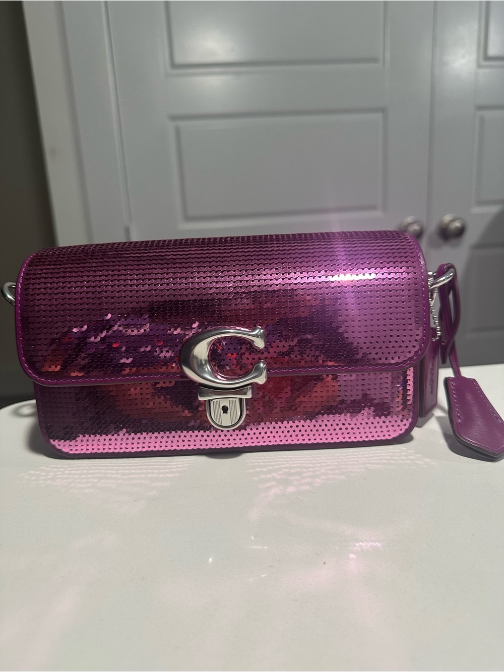 Coach Studio Baguette 20 With Sequins - Picture 2 of 8